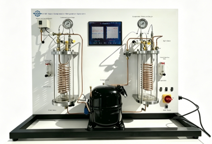 Vapor Compression Refrigeration Cycle Experimental Apparatus for Teaching Labs