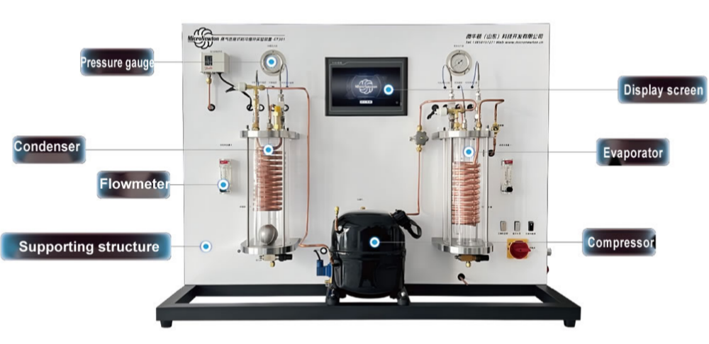 Vapor Compression Refrigeration Cycle Experimental Apparatus for Teaching Labs